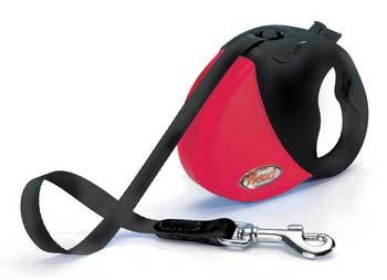 Flexi Mini Deluxe Retractable All Belt Leash with Soft Grip For Dogs Up To 26lbs.
