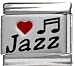 Clearly Charming Heart Jazz Red Heart Laser Italian Charm