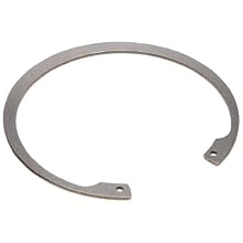 Tapered Section Standard Internal Retaining Ring, Axially Assembled, DIN 1.4122 Stainless Steel, Metric, 16mm Bore Diameter, 1mm Thick, Made In US, Pack of 5