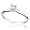 Certified Colorless Diamond Solitaire Ring 3/8ct - Size 5