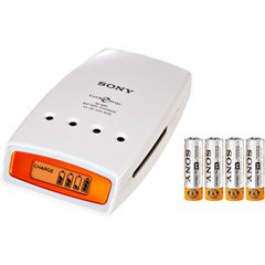SONY BCG-34HRMF4 QUICK CHARGE W/ LCD