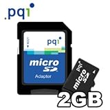 PQI 2GB micro SD Card with SD Card Adapter