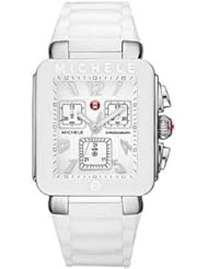 MICHELE Womens MWW06L000001 Park Jelly Bean Analog Display Swiss Quartz White Watch