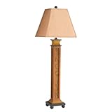 Kichler Lighting 70697 American Paisley 40-Inch Portable Console Lamp, Light Nutmeg Hard Back Shade