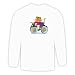 Long Sleeve T-shirt with bicycle, lion, sport, animal, bike, riding, fitness, cycling
