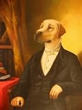 12X16 inch Animal Canvas Art Repro The Portrait of Mr. Dog