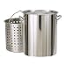 Bayou Classic 1102 102-Qt. Stockpot with Lid and Basket