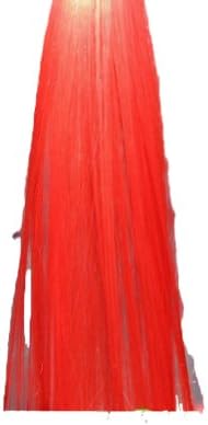 Urparcel Colorful Hair Extensions Party Colored Highlight Rock Clip In Hair Piece Red