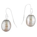 Sterling Silver Fwp Drop Earrings - Cognac
