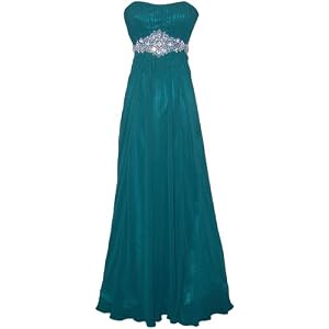 Strapless Chiffon Goddess Gown Prom Dress Formal