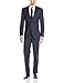 Calvin Klein Men's Marbry Cross Stitch Side-Vent Suit with Flat-Front Pant