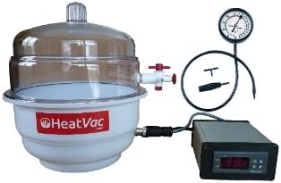 HeatVacXL w/ 5cfm Pump - Heated Vacuum Chamber - Extract Degas Solvent Concentrate Purge Oil Pen Blanks