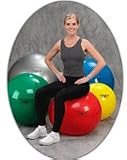 Thera-Band Exercise Balls – Blue – 75 cm  – For Body Height 6′ 2″ – 6′ 8″