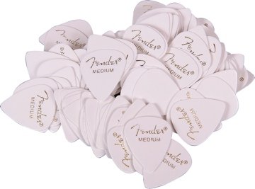 Fender Accessories 351 Classic Guitar Picks - Medium (White)