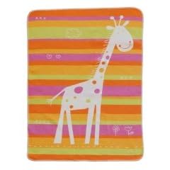 Babydecke juwel Giraffe orange/ pink David Fussenegger 6134/13