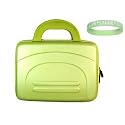 Green Eva Amazon Kindle DX Hardshell Carrying Case + Live*Laugh*Love Wrist Band!!! (Kindle DX Not Included)