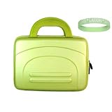 Green Eva Amazon Kindle DX Hardshell Carrying Case + Live*Laugh*Love Wrist Band!!! (Kindle DX Not Included)