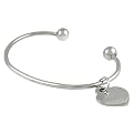 Sterling Silver Cuff with heart