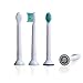 E-Cron Replacement Toothbrush Heads [MINI], Compatible Brush Heads with various Sonic Snap-On Electric Toothbrushes, 4 pcs.