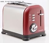 Produkt-Bild: Morphy Richards Accents Toaster Burgund / Edelstahl Retrodesign