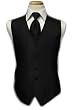 Tuxedo Vest - Venetian Collection Black with Coordinating Bowtie