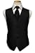 Tuxedo Vest - Venetian Collection Black with Coordinating Bowtie