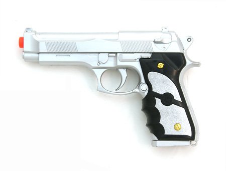 Silver Airsoft Spring Pistol M757S 1/1 Full Scale 200 fps