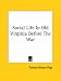 Book Social Life In Old Virginia Before The War