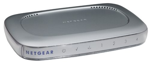 NETGEAR Web-Safe-DSLRouter mit 4xRJ45 10/100 Mbit/s Ports und hardwarebasierter SPI-Firewall