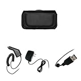 Blackberry Curve 3G 9330 Executive Black Horizontal Leather Side Case Pouch ....