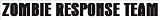 ZOMBIE RESPONSE TEAM decal sticker zrt outbreak car