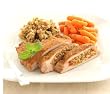 Stuffed Cajun Pork Chop w/Apple Pecan Stuffing & Baby Carrots