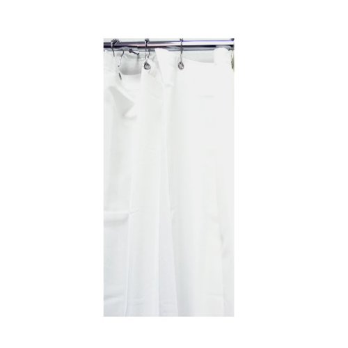 Hotel Fabric Shower Curtain - White