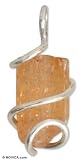 Topaz pendant, 'Golden Love' 0.5 W 1.2 L