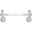Invisible Bioplast Crystalline Round Trio Gem Nipple Shield