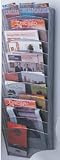 Mesh Magazine Rack-12 Pockets-Silver (Silver) (37