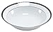 Nikko Ceramics Black Tie 9-Inch Round Vegetable Serving Dish