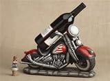 Motorcycle Wine Bottle Holder with Motorcycle Wine Bottle Topper