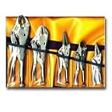 5-Piece Locking Pliers Set (4WR, 5WR, 6LN, 7WR and 10WR)