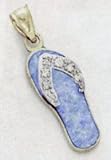 Light Blue Flip Flop Charm -ES1624