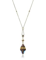Sorrelli "Tapestry" Crystal Vintage Long Gold-Tone Pendant Necklace