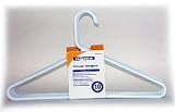 Homz Closet 6878/10WH.14 10PK White Plastic Hanger