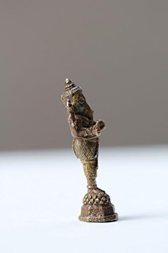 Small Standing Ganesh Elephant Headed God Four Hands Figurine Mini Statue