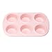 Silicone Solutions 6-Cup Muffin Pan - Pink
