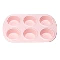 Silicone Solutions 6-Cup Muffin Pan - Pink