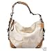 Coach Signature Optic Carly Natural Cream Hobo Handbag 11962