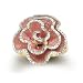 14k Tricolor Spiral Flower Ring - Size 7.0
