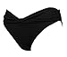 Cocoship Goddess Twist Band Bikini Bottom Shirred Ruched Bikini Swim Brief(FBA)