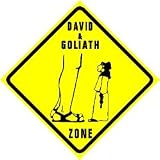 DAVID & GOLIATH ZONE giant bible story sign
