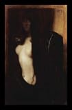 Franz von Stuck (Sin) Black Wood-Mounted Art Poster Print - 13 X 19